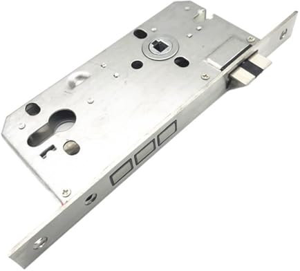 Einsteckschloss 8550 Silent Lock Body, 240 x 22 mm quadratische Platte, Stummzunge, for Zylinderhöhe 32 mm, 8550 Lock Body, Heavy Spring, Strong Return TüRschloss (Größe : 50mm, Color : LIGHT SPRING
