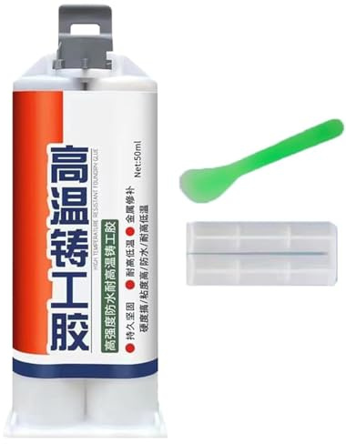 Hitzebeständiger wasserfester Metallreparaturkleber, Allzweck-Metallklebungs-Reparaturpaste, Gusskleber, hochfester Schweißkleber zum Schweißen von Stahl, Aluminium und Heimwerkerhandwerk (100g)