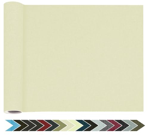 Flicken Selbstklebend Stoff, Leinen Reparatur Patches, Stoffe Reparatur, 20 x 100 cm Leinenstoff Patches Selbstklebend für Sofa, Bürostuhl, Autositze, Kopfteile, Vorhang - Beige 2.0