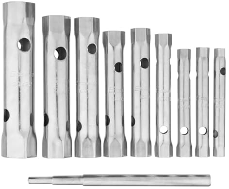 DTU24 Rohrsteckschlüssel-Satz | 6-22 mm | Schraubenschlüssel | verzinkt, 9-tlg.
