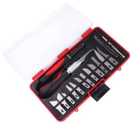 DIYEAH 16pezzi Penna Per Intaglio in Acciaio Al Carbonio Scalpello Mano Per Incisione Set Di Utensili Per Falegnameria Penna Per Bulino Per Lavorazione Del e Artigianato