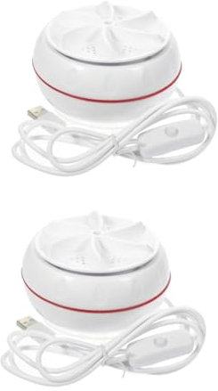 SHINEOFI 2 Minilavadoras Portátiles De Abs Blanco