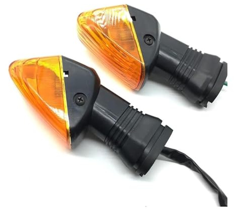 Intermitentes Moto para Kawa&Saki Z750S ZX-6R ZX-6RR KLE 500/650 para V&ersys KLR650 Motocicleta Luz Intermitente Delantera/Trasera Luz Indicadora Señal De Giro Señal De Giro Motocicleta(Amber)