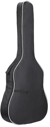 DXEHSEUY Gitarrentasche, gepolstert, für Akustikgitarre, Konzertgitarre, Weißer Rand, 104 x 42 x 13 cm, 104x42x13cm, Siehe Beschreibung