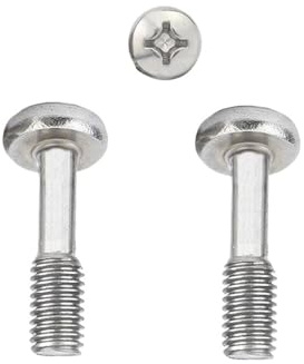 Perno De Acero Inoxidable 304 M5/M6*10/12/16/20/25/30/35/40, Tornillo Cautivo Vástago Entallado Con Cabeza Plana Empotrada En Cruz Phillips(5Pieces 25mm,M5 (0.8mm Ptich))