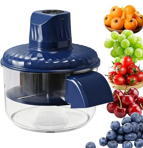 Tuxuseo Pelapatatrice automatica | Utensile da cucina senza fili,Pelapatate automatico con grande capacità,Per aglio, uva, fico d'