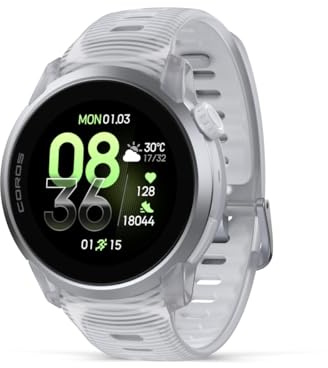 COROS PACE 4 Ultralight Sport GPS-klocka- Cloud White Silikon, Aluminium