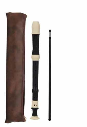 Blockflöjt Blockflöjt B Typ Hög 8håls Nybörjarträning För Professionella Instrument(Black)
