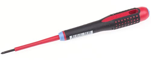 Bahco BE-8800S Ergo Pz-0 Insulated Screwdriver, Multi-Colour, 197 mm