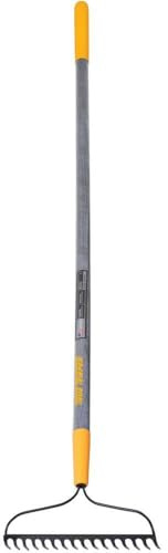 True Temper 2811600 Steel 16-Tine Bow Rake with 57 in. Hardwood Handle with Cushion Grip