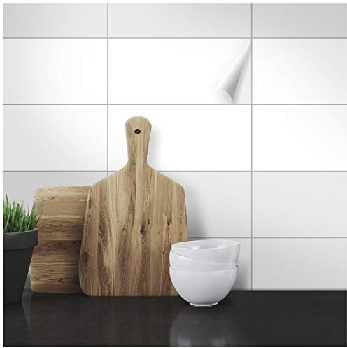 Wandkings Fliesenaufkleber - 30 x 60 cm, 50 Stück für Fliesen in Badezimmer, Küche & mehr