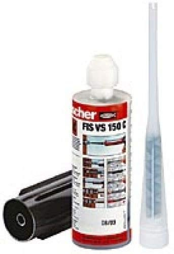 Fischer Multifunktionsmörtel 150 C K, Inhalt: 1 Kartusche FIS VS (145 ml), 2 x Statikmischer, 502494