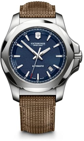 Victorinox Hommes Analogique Automatique Montre avec Bracelet en Bois/Cuir 241834