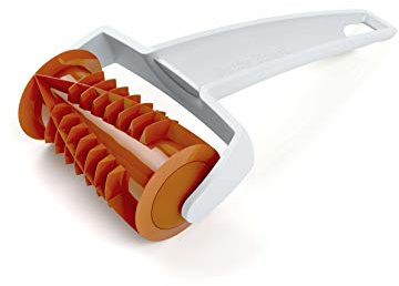 Betty Bossi Christmas Roller - Teigroller für unwiderstehliche Gebäckspezialitäten zu Weihnachten, Teigschneider mit Muster zur Herstellung von Weihnachtsgebäck und Apéro-Häppchen