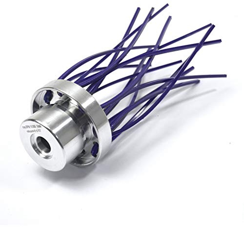 Ratioparts Wildkrautbürste OCTO - Fadenkopf, 8 Mähfäden, 20mm/25,4mm, Aluminium, Lila, Manuell betrieben, 83mm, Reinigung von gepflasterten Wegen oder Flächen, Fugen, Natursteinen
