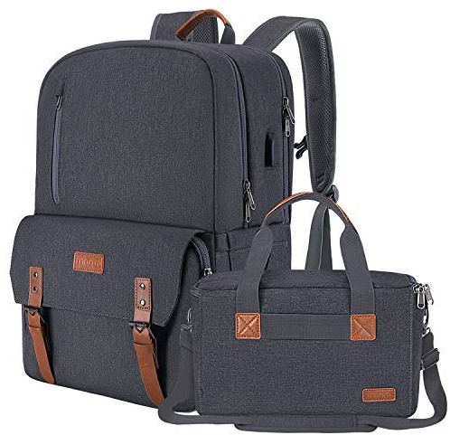 MOSISO Camera Backpack 17.3 inch, DSLR/SLR/Mirrorless Case with Laptop Compartment&Built-in Photography Insert Bag&USB-Charging Port&Rain Cover Compatible with Canon/Nikon/Sony/Laptop, Space Gray