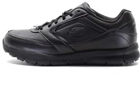 Skechers Men's Nampa Casual Shoes, Black Synthetic/Pu, 9 UK