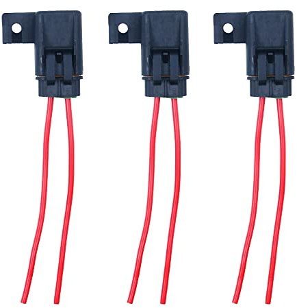 CENPEK Sicherungshalter ATO/ATC mit Abdeckung, 14 AWG, 30 A, wetterfest, 3 Stück
