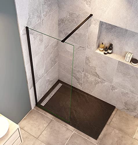 Acezanble 100cm Walk-in Dusche Duschwand Duschabtrennung Duschtrennwand 8mm Nano Glas