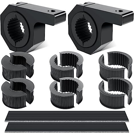 SKYWORLD 1''-2'' 2 Pcs Mounting Bracket Kit LED Off Road Light Horizontal Bar Tube Clamp Roof Roll Cage Bull Bar Holder
