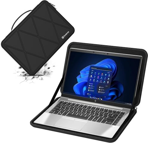 Smatree Hard Eva Schutzhülle Tasche Kompatibel für 14 Zoll HP EliteBook 840 G8 Laptop, für 14 Zoll HP Elite mt645 G7 Mobile Thin Client, schlank und Anti-Shock Laptoptasche(X8243) | Kompatibel mit 14 Zoll HP Laptop 14/14t/14z, EliteBook 840 G8, Elite mt645 G7 Mobile Thin Client, Hülle (X8243)