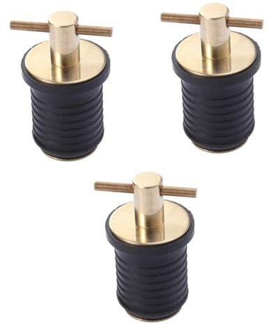Kisangel 3stücke Universeller Boot Abflussstopfen Set Robuste Abflussstopfen Für Kajak Kanu Und Boot Und Vibrationsfest Für Transom Und Bilge Anwendungen
