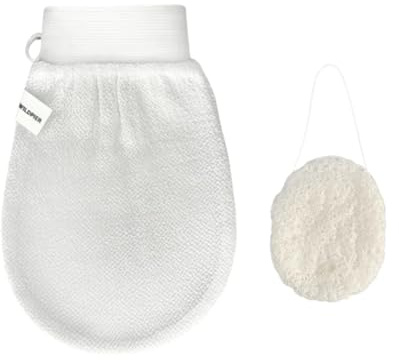 Wildpier Deep Exfoliating Glove and Konjac Sponge Bundle