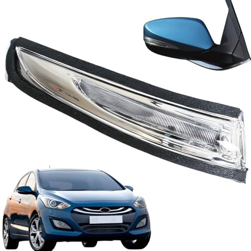 HHAWYY Links Rechts Außenspiegel Blinker für Hyundai i30 2009-2017, Blinkerersatz, Inkl. Glühlampengläser, 876142L600 87623A5000,left-2013-2017