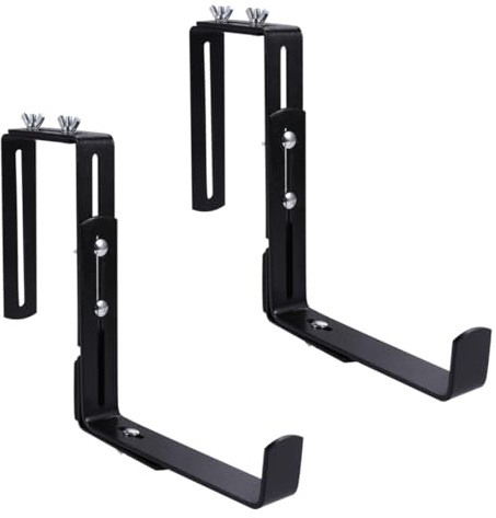 Kisangel Lot De 3 Robustes Pour Jardinières Balcons Clôtures Supports Muraux Noirs 2 Pièces X 3