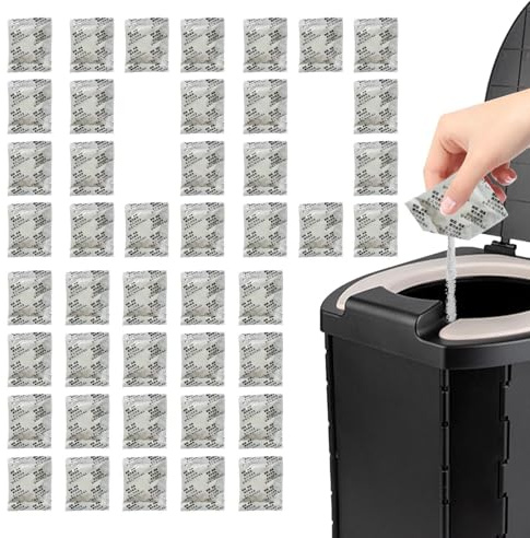 Generisch 100X Tragbares Toilettengel, Urin Absorbierendes Pulver, Geruchsentferner Pulver, Tragbares, Stark Wasserabsorbierendes KOT Und Urin Absorptionsgel Für Camping, Urinfestiger Für Haustiere