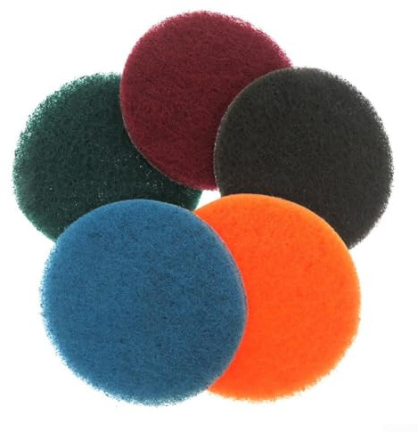 Polierpads, 100 mm, rund, Samt, industrielle Scheuerschwamm, Polierscheibe, Nylon-Reinigungspad für Maschinenwartung