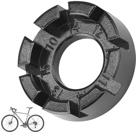 JOYIAL Llave de radios de bicicleta, herramienta para radios de bicicleta, acero forjado, para reparación de radios de bicicleta (edición profesional negra)