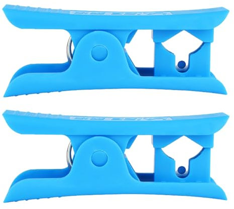 GNAUMORE Coupe Tube en Plastique en Caoutchouc,Silicone Pipe Coupés Cutter,Coupe Tuyau Caoutchouc Pipe,Coupe-Tuyau en Plastique Portable Nylon,Coupe-Tube Pneumatique Bleu,2 Pièces