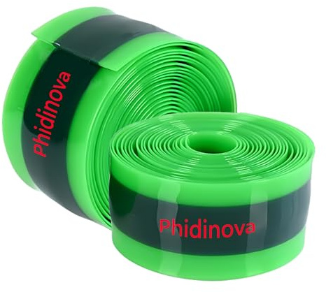 Pannenschutzband Fahrrad, Anti-Pannen-Reifeneinlage für Schläuche ultimativer Schutz für 700C Fahrräder (Green + Black, 38x1.0x2300mm)