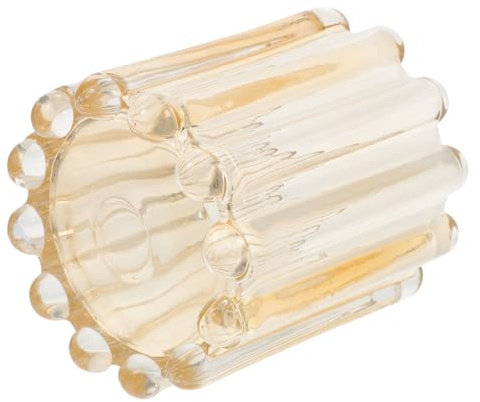 WRITWAA Organisateur de Maquillage en Verre à Grande Capacité, Porte-Pinceaux Polyvalent Design Élégant pour Rangement de Bureau et Accessoires de Beauté
