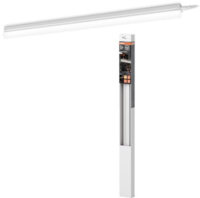 OSRAM LED Batten Sensor apparecchio lineare, 60cm, 8W, 900lm, forma T5 con luce bianca calda (3000K), sensore PIR per accensione/spegnimento senza contatto, protezione IP20, risparmio energetico