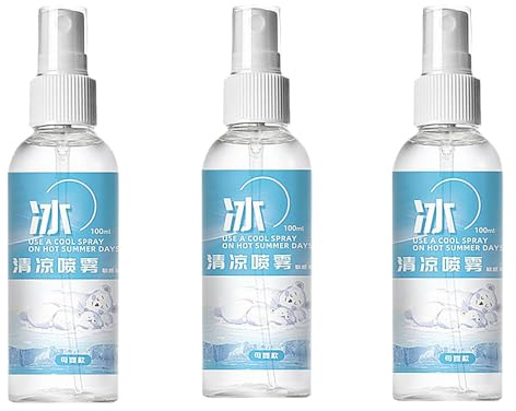 Spray de enfriamiento para la cara y el cuerpo, la niebla fina instantánea se enfríe en el aerosol, una sola solución de cuidado de la piel hidratante de la piel de larga duración, deportes al aire