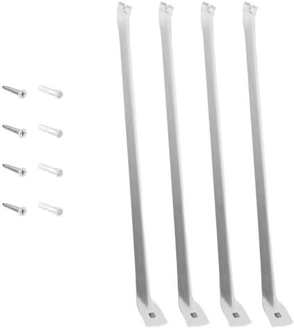 Confezione da 4 staffe per mensole a scomparsa di tipo pesante, per mobili, mensole galleggianti incluse, hardware di montaggio, supporti industriali