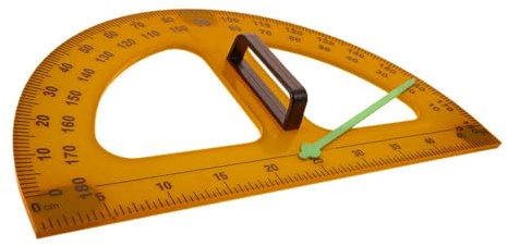 WRITWAA Goniometro per Insegnanti in Plastica Ergonomico per Lavagna Bianca Strumento Professionale per Lezioni di Matematica e Geometria Resistente e Facile da Usare