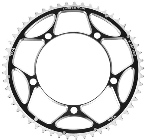 QUARKZMAN 130BCD Kettenblatt 53T Rund Schmal Breit Einzelnes Aluminium Kettenblatt Kettenrad Für Rennrad Fahrrad 9/10/11 Gang Ketten