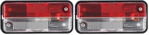 Carpoint 12V Begrenzungsleuchte Rot/Weiß 37x93mm (Packung mit 2)