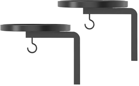 Generisch Estantería para plantas de pared, 2 piezas, soporte para plantas de pared con ganchos, para entrada, interior, exterior, jardín, balcón, terraza, esquina, apartamento, cumpleaños, día de la