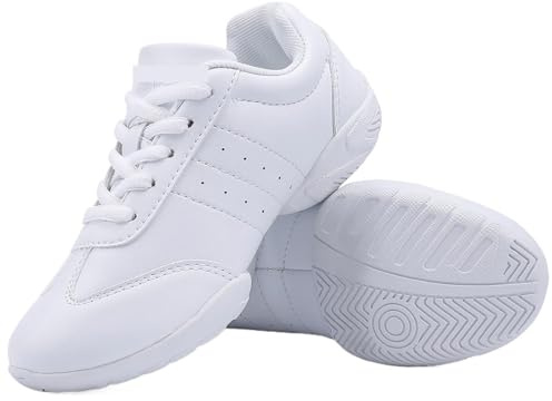 1 Paar Cheerleading-Tanzschuhe, athletisches Training, Tennis, atmungsaktiv, Wettbewerb, Cheer-Turnschuhe für Cheerleading(27(Inner 18.5cm))
