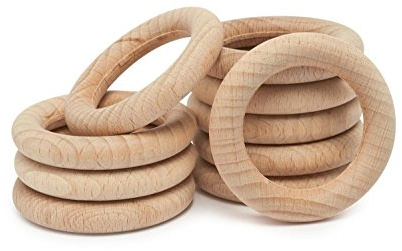 Meyercordt GmbH Holzringe natur, Ø 5,5 cm, 10 Stück