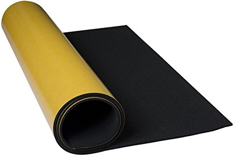 EPDM 8mm Stärke 2mx1m einseitig selbstklebend schwarz