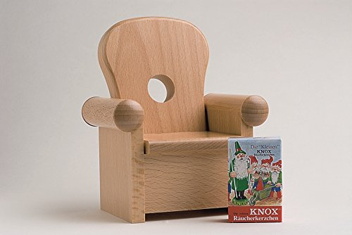 Rudolphs Schatzkiste Smoking figure armchair, nature 16 cm smoke figure Räuchermännel smoking man Erzgebirge