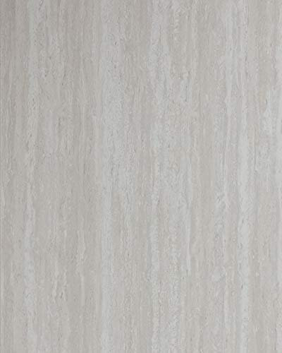 Wallface Wandpaneel selbstklebend Steinoptik 19339-SA TRAVERTIN - glatte Wandverkleidung glänzend grau, weiß 2,6 m²