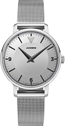 Junkers Therese Damen Analog Quarz Uhr Edelstahlarmband Silber 9.01.01.03.M