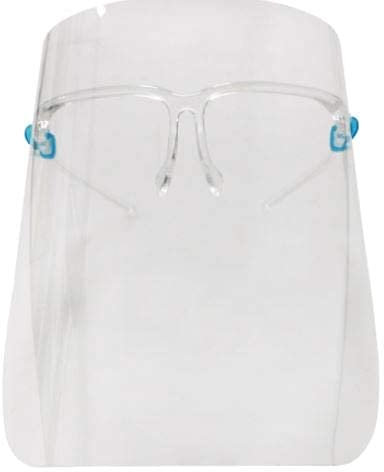 AMBER ROYAL (Pack of 2) Full Protective Shield | Plastic Transparent | Face Visor Resistant to Prevent Saliva | Oil Fume | Spitting Anti-Fog Lens for Daily activities and Working