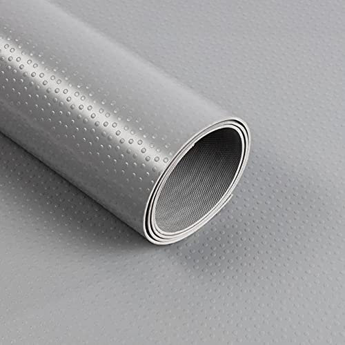Pavimento in PVC a pois, spessore: 2 mm, antiscivolo, resistente a liquidi e sporco, universale (120 x 500 cm, grigio)
